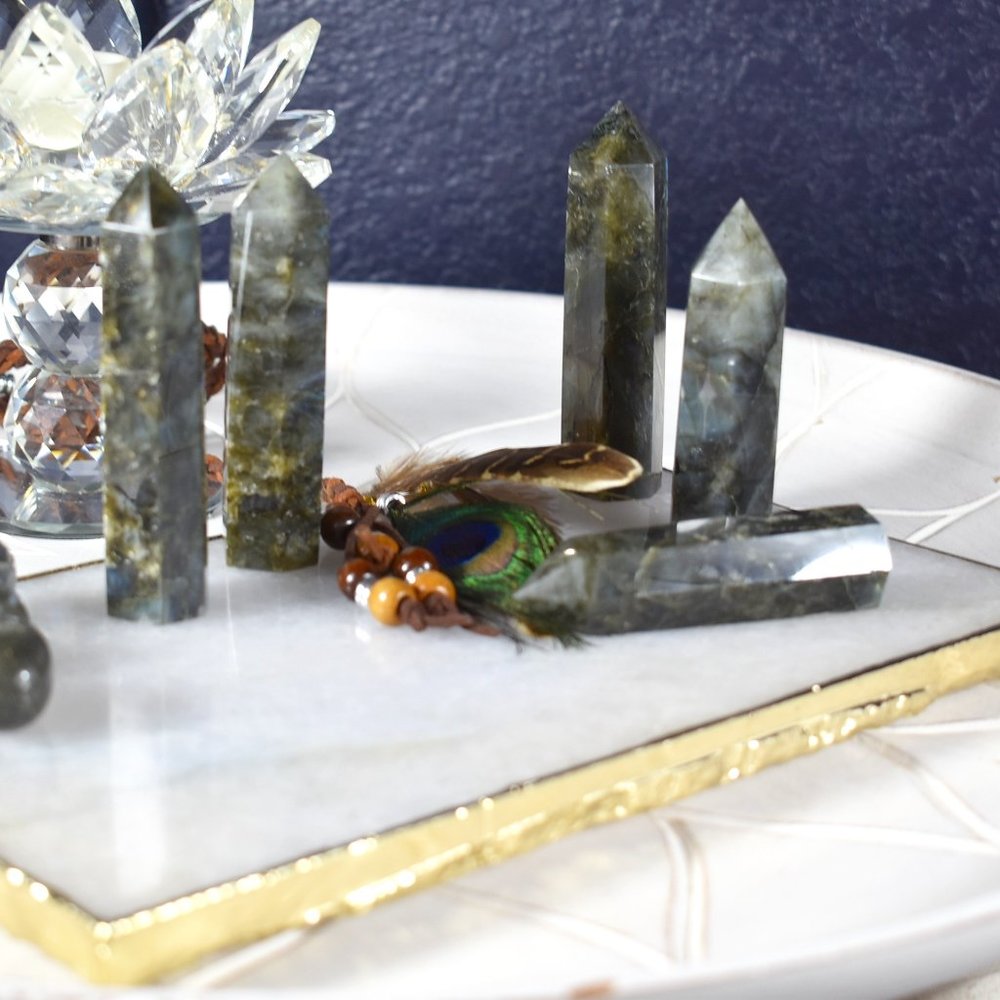 Flash Labradorite Tower
